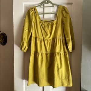 Good Luck Gem brand, 100% cotton mini tiered dress, Small